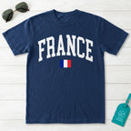 France Collegiate Flag T-Shirt