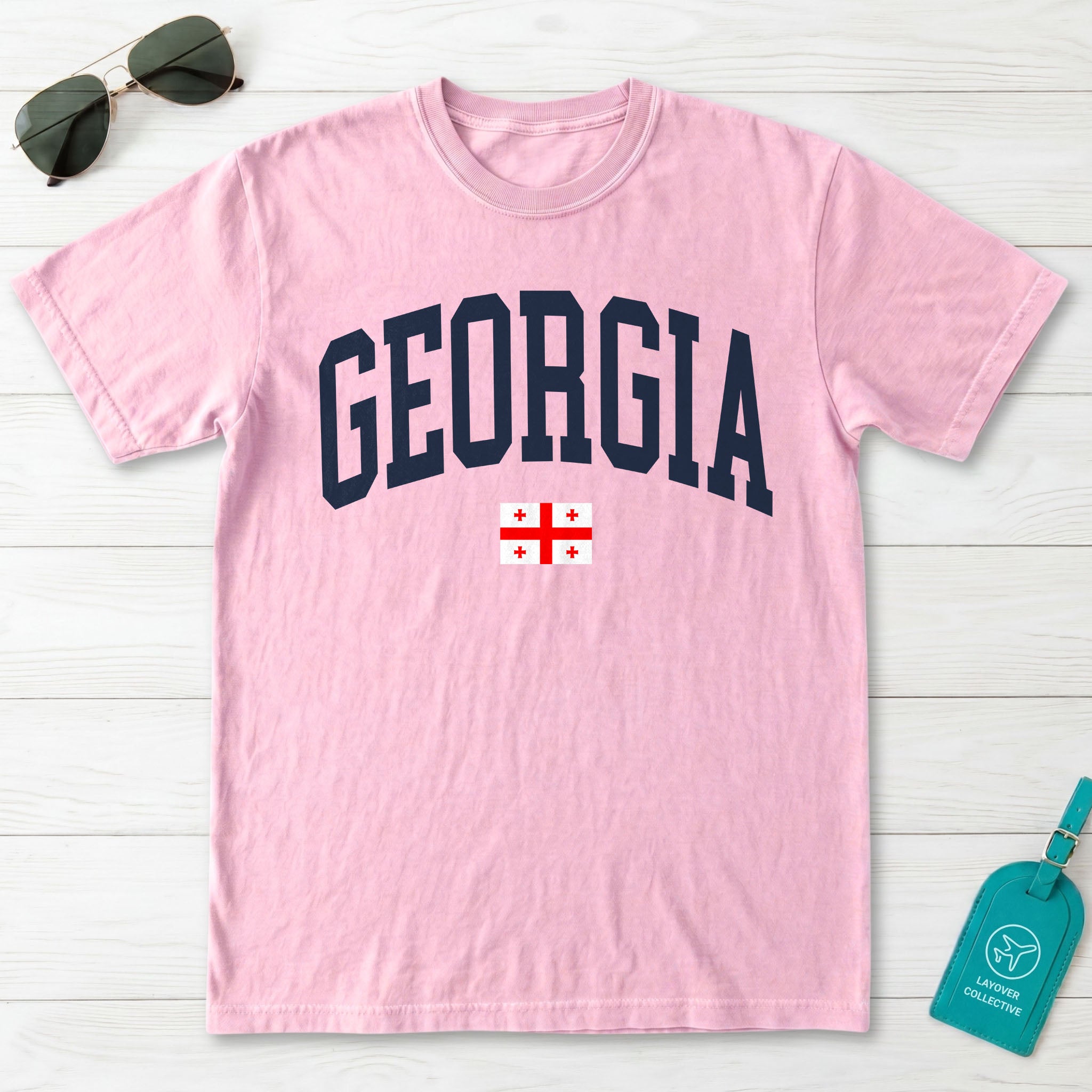 Georgia Collegiate Flag T-Shirt