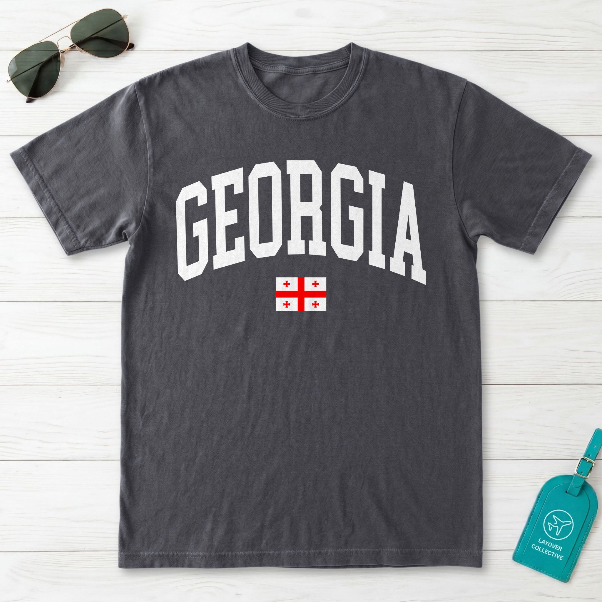 Georgia Collegiate Flag T-Shirt