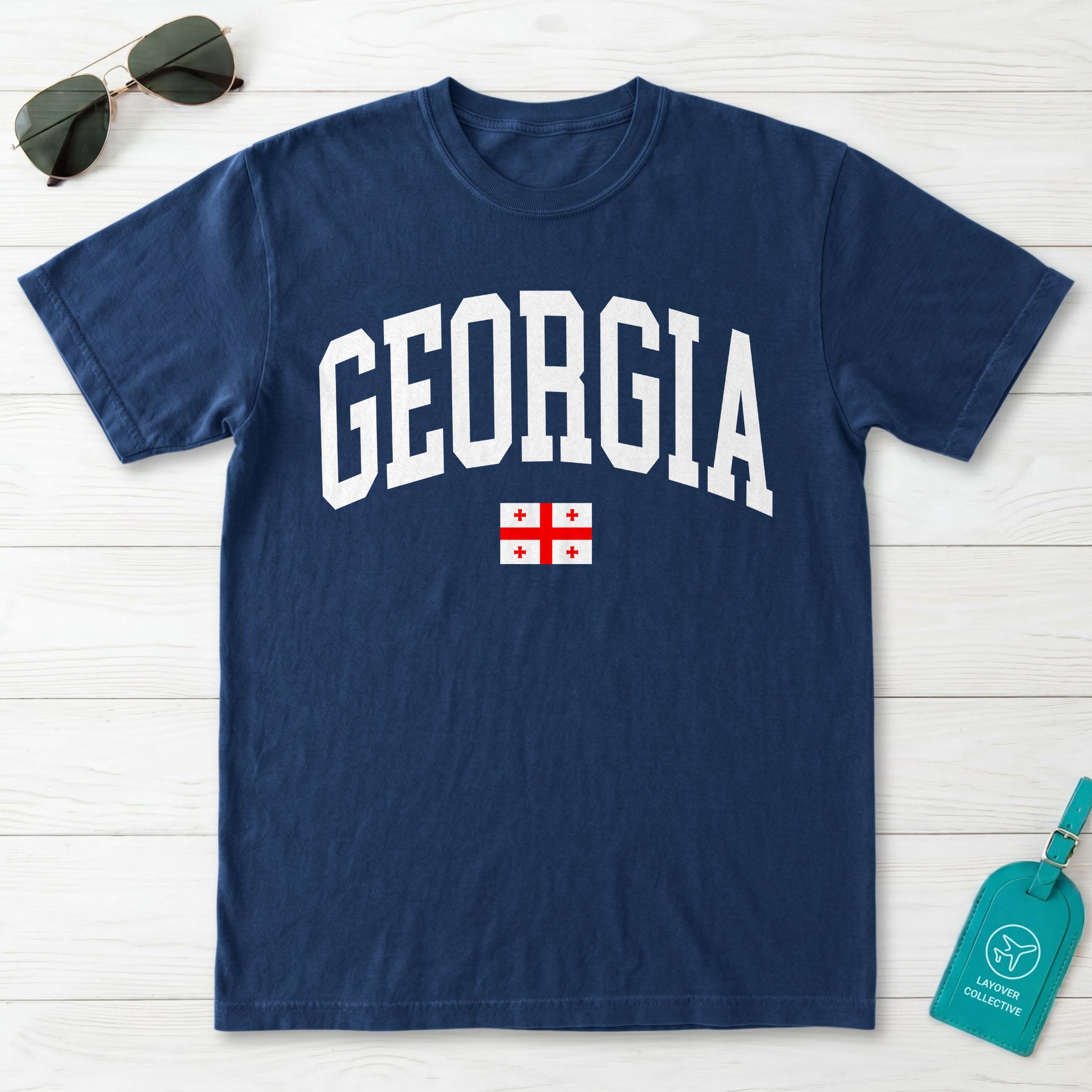 Georgia Collegiate Flag T-Shirt
