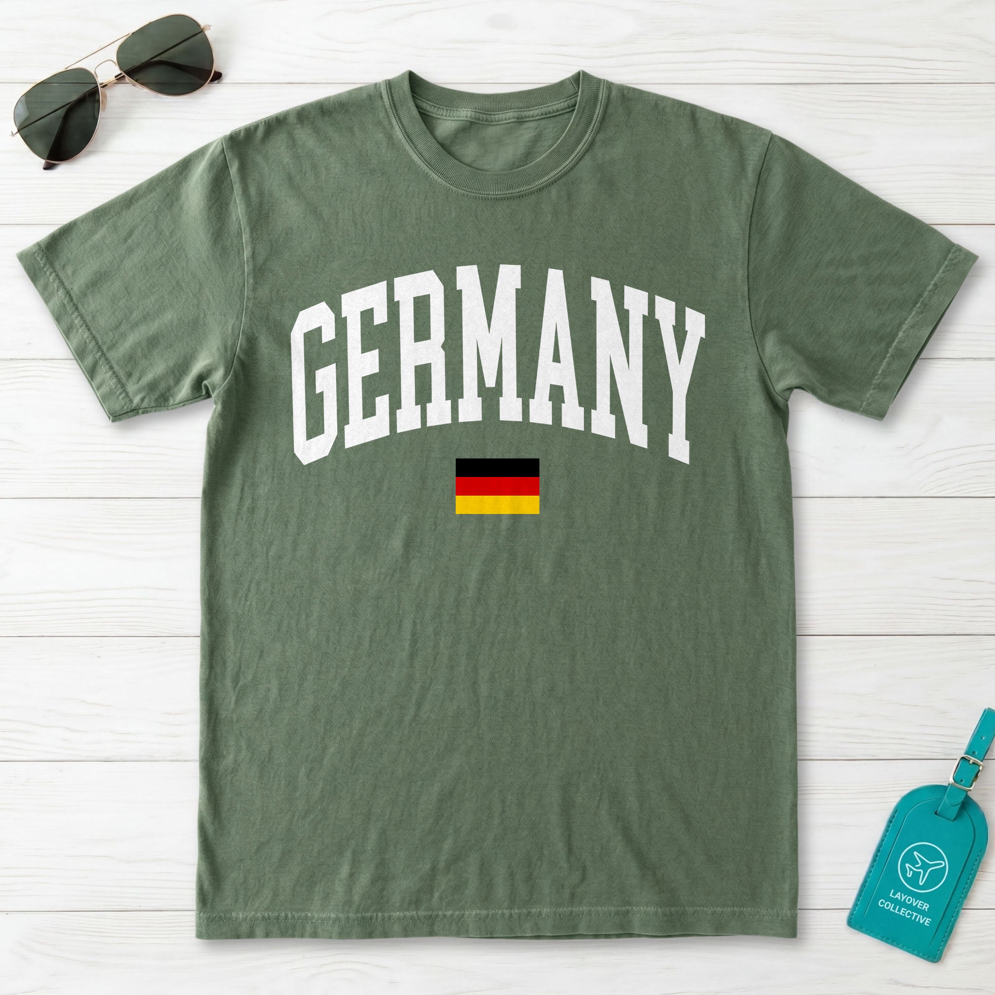 Germany Collegiate Flag T-Shirt