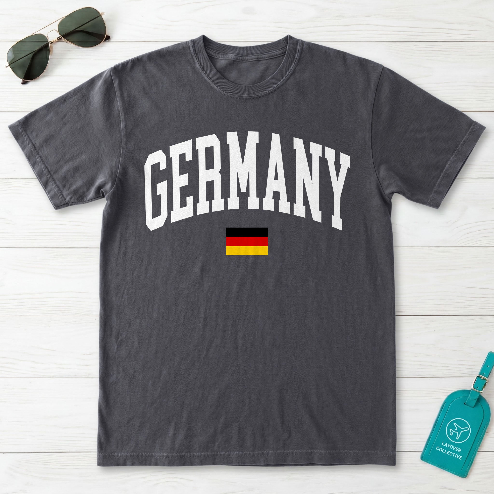 Germany Collegiate Flag T-Shirt