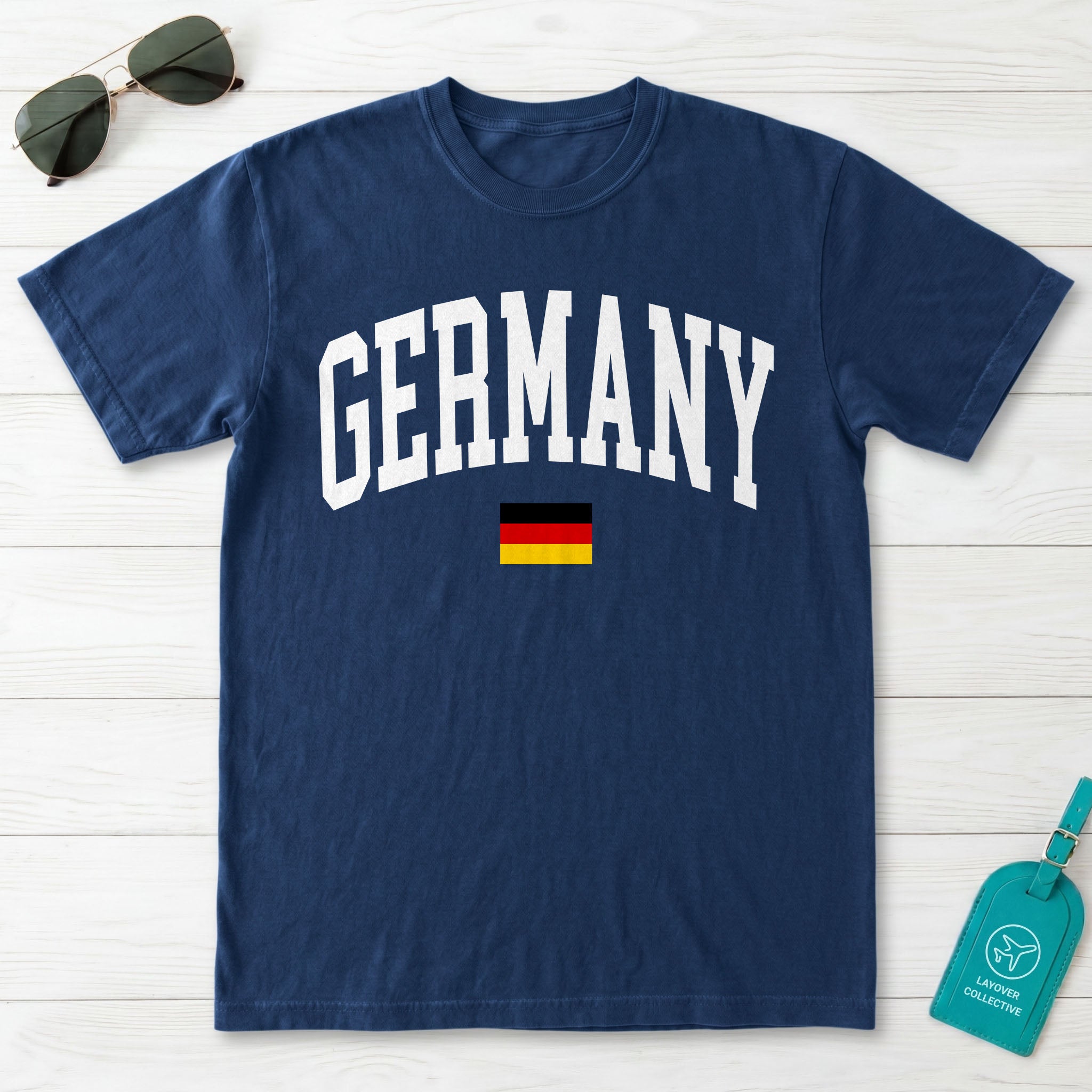 Germany Collegiate Flag T-Shirt