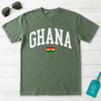 Ghana Collegiate Flag T-Shirt