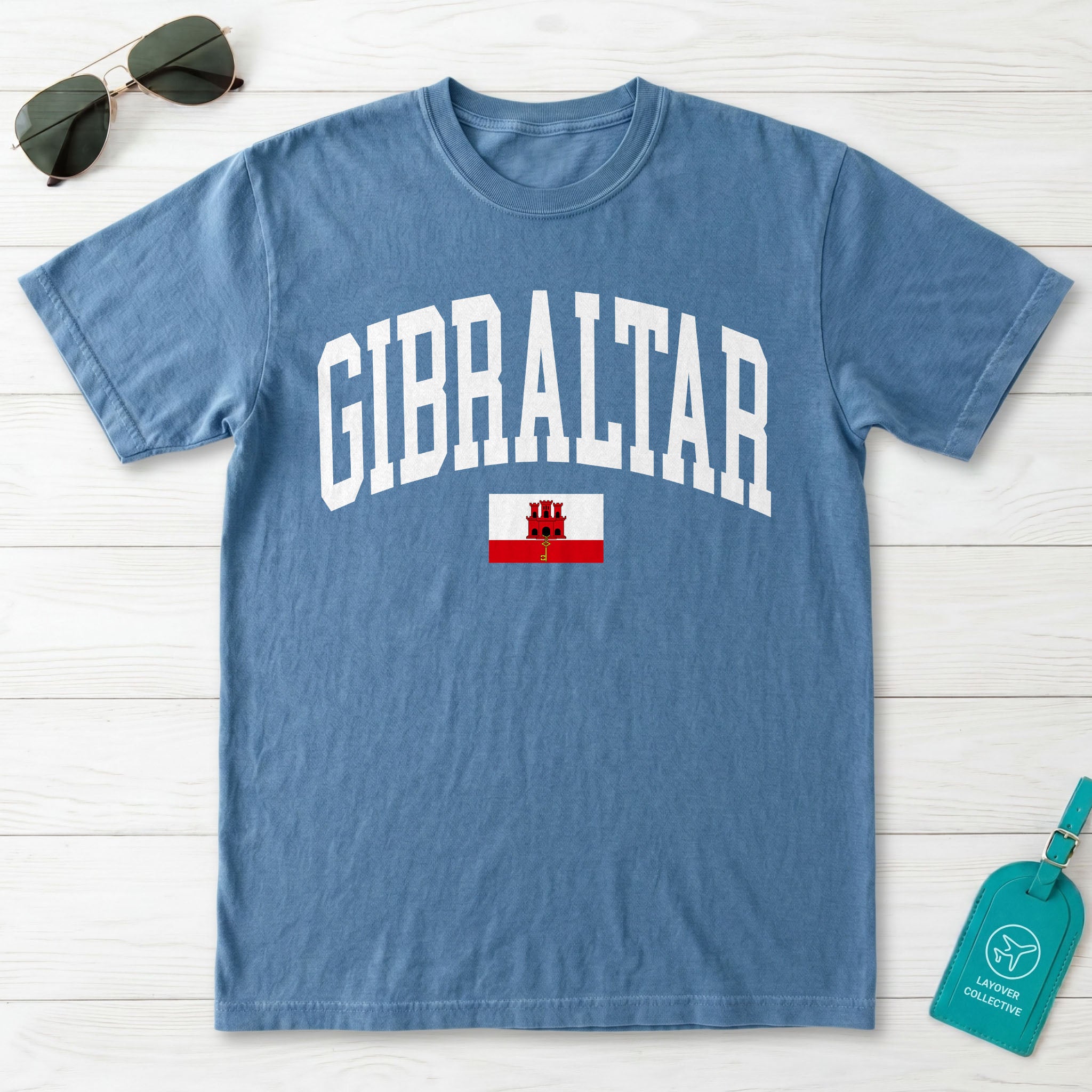 Gibraltar Collegiate Flag T-Shirt
