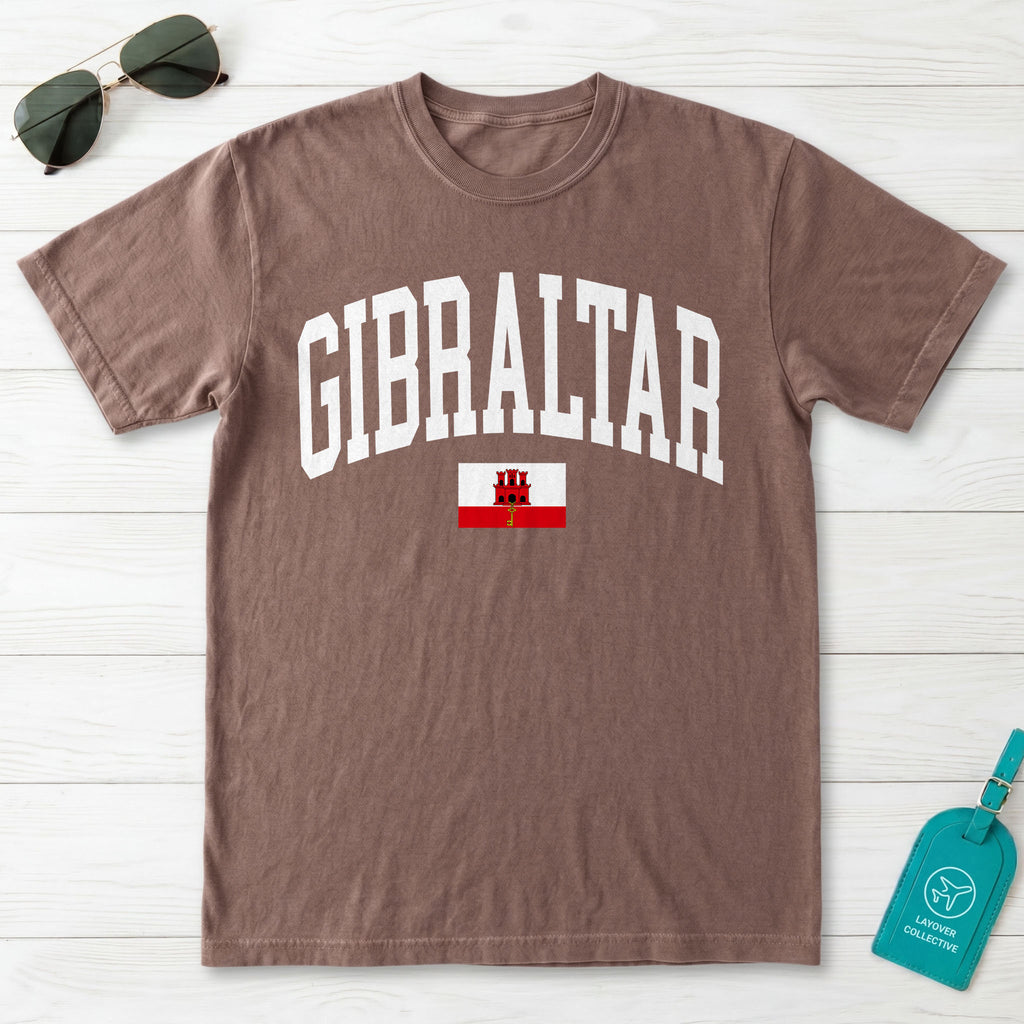Gibraltar Collegiate Flag T-Shirt
