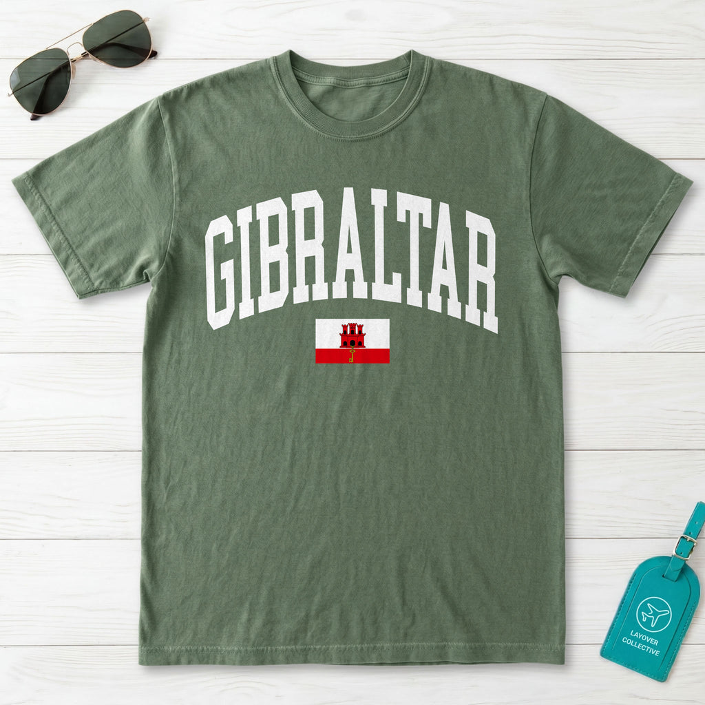 Gibraltar Collegiate Flag T-Shirt