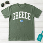 Greece Collegiate Flag T-Shirt