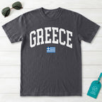 Greece Collegiate Flag T-Shirt
