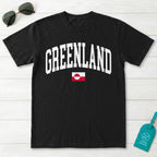Greenland Collegiate Flag T-Shirt