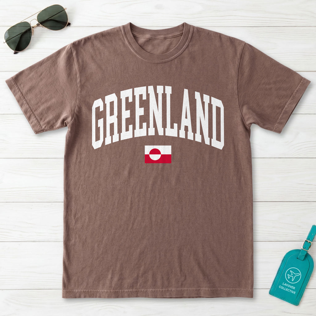 Greenland Collegiate Flag T-Shirt