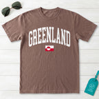 Greenland Collegiate Flag T-Shirt