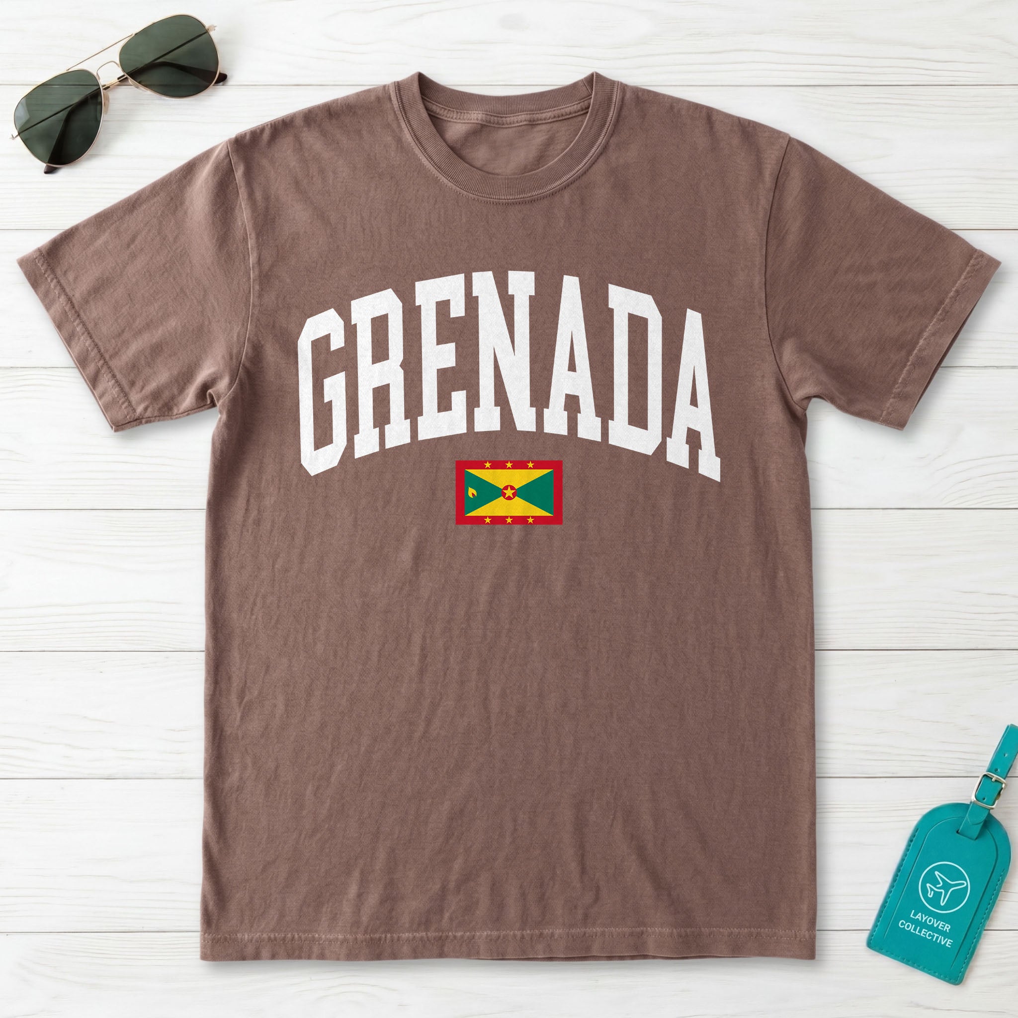 Grenada Collegiate Flag T-Shirt