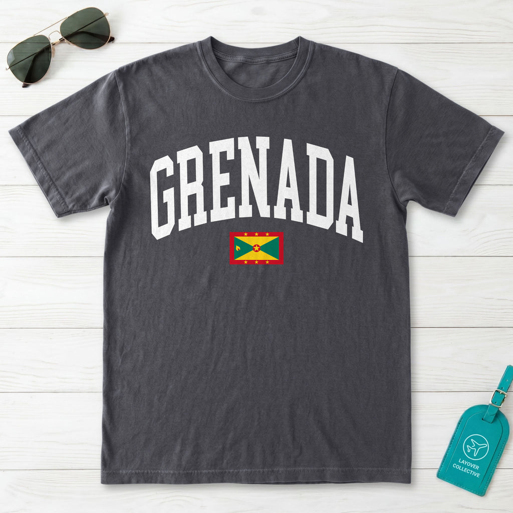 Grenada Collegiate Flag T-Shirt