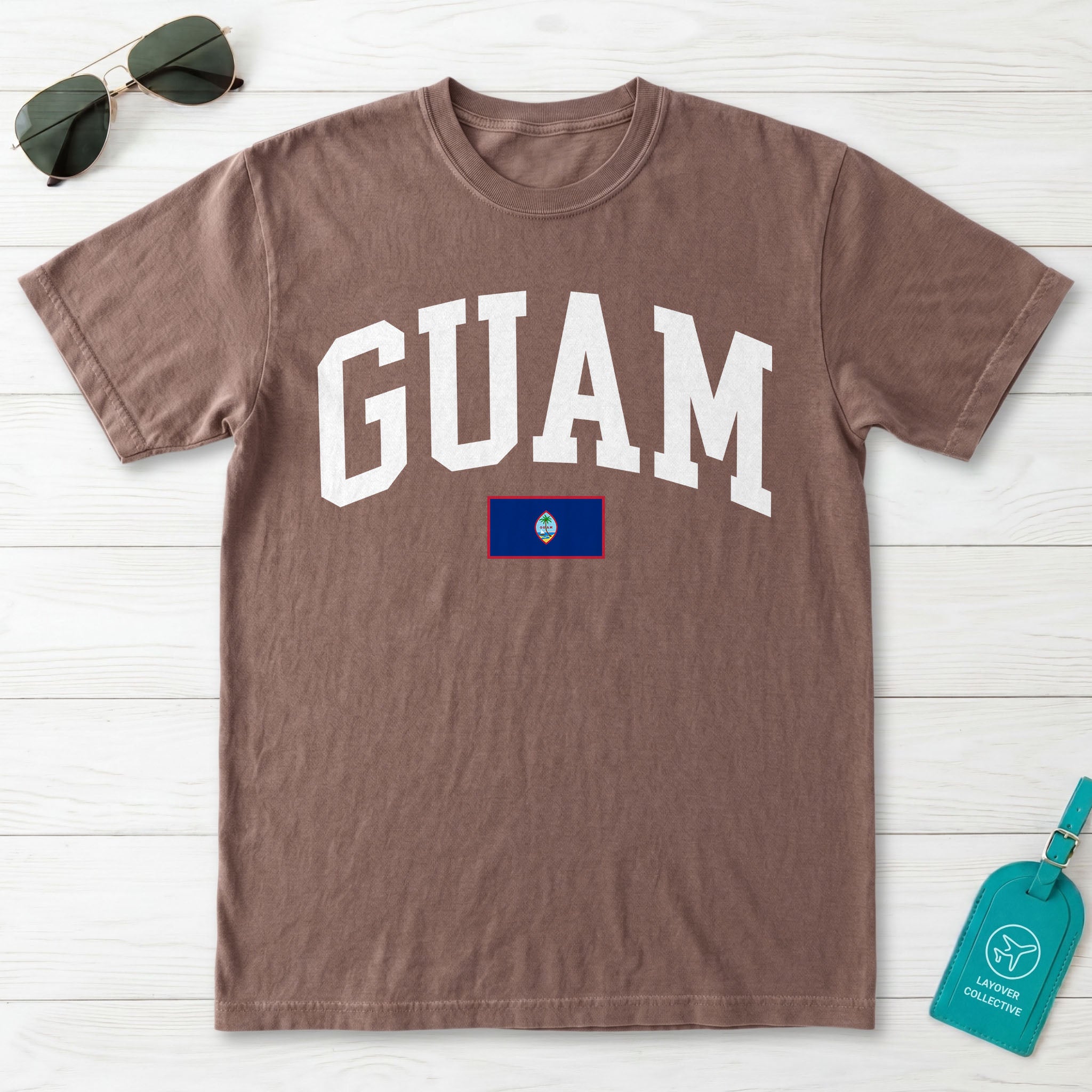 Guam Collegiate Flag T-Shirt