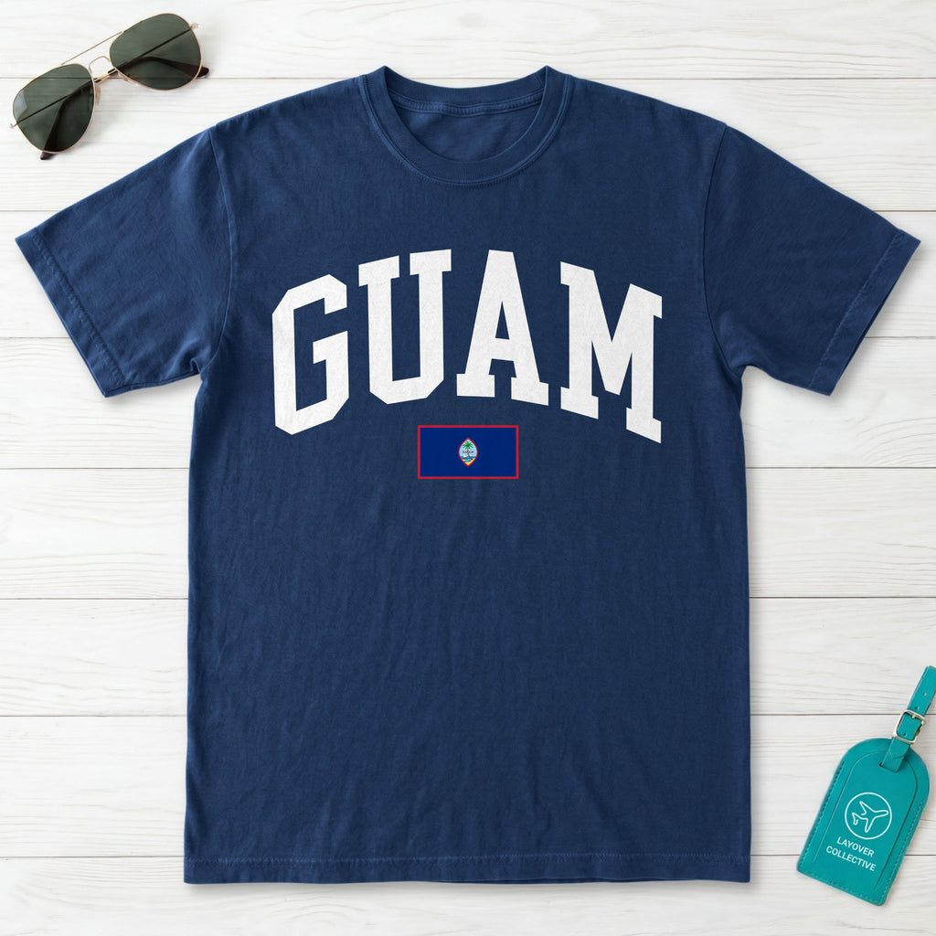 Guam Collegiate Flag T-Shirt