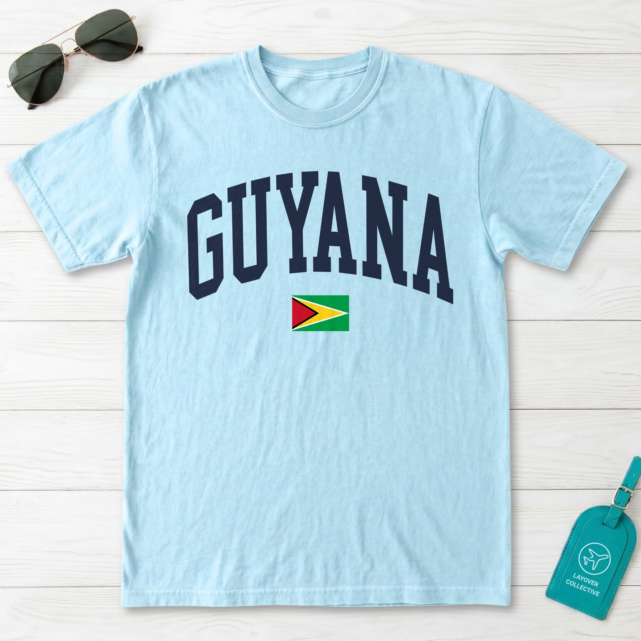 Guyana Collegiate Flag T-Shirt