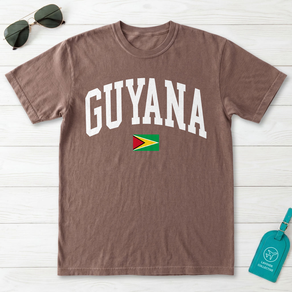 Guyana Collegiate Flag T-Shirt