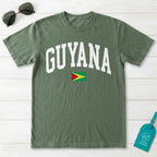 Guyana Collegiate Flag T-Shirt