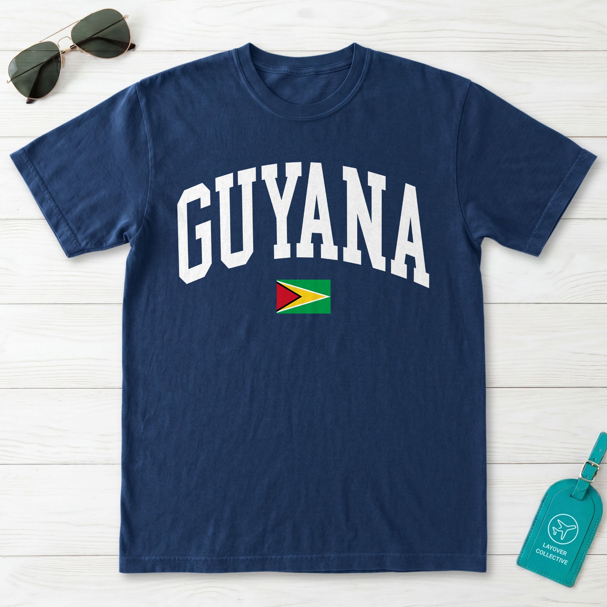 Guyana Collegiate Flag T-Shirt