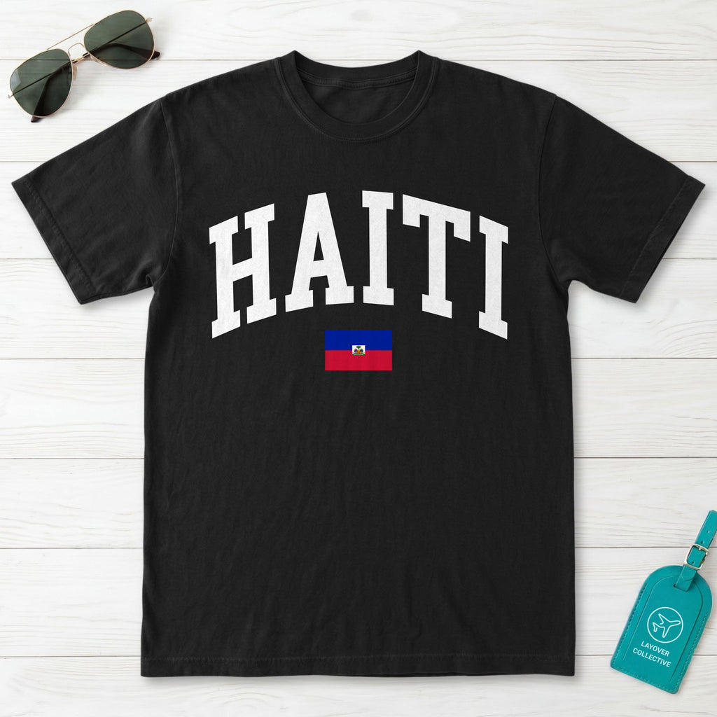 Haiti Collegiate Flag T-Shirt