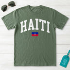 Haiti Collegiate Flag T-Shirt