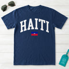 Haiti Collegiate Flag T-Shirt