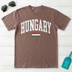 Hungary Collegiate Flag T-Shirt
