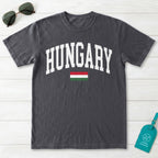 Hungary Collegiate Flag T-Shirt