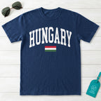 Hungary Collegiate Flag T-Shirt