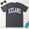 Iceland Collegiate Flag T-Shirt