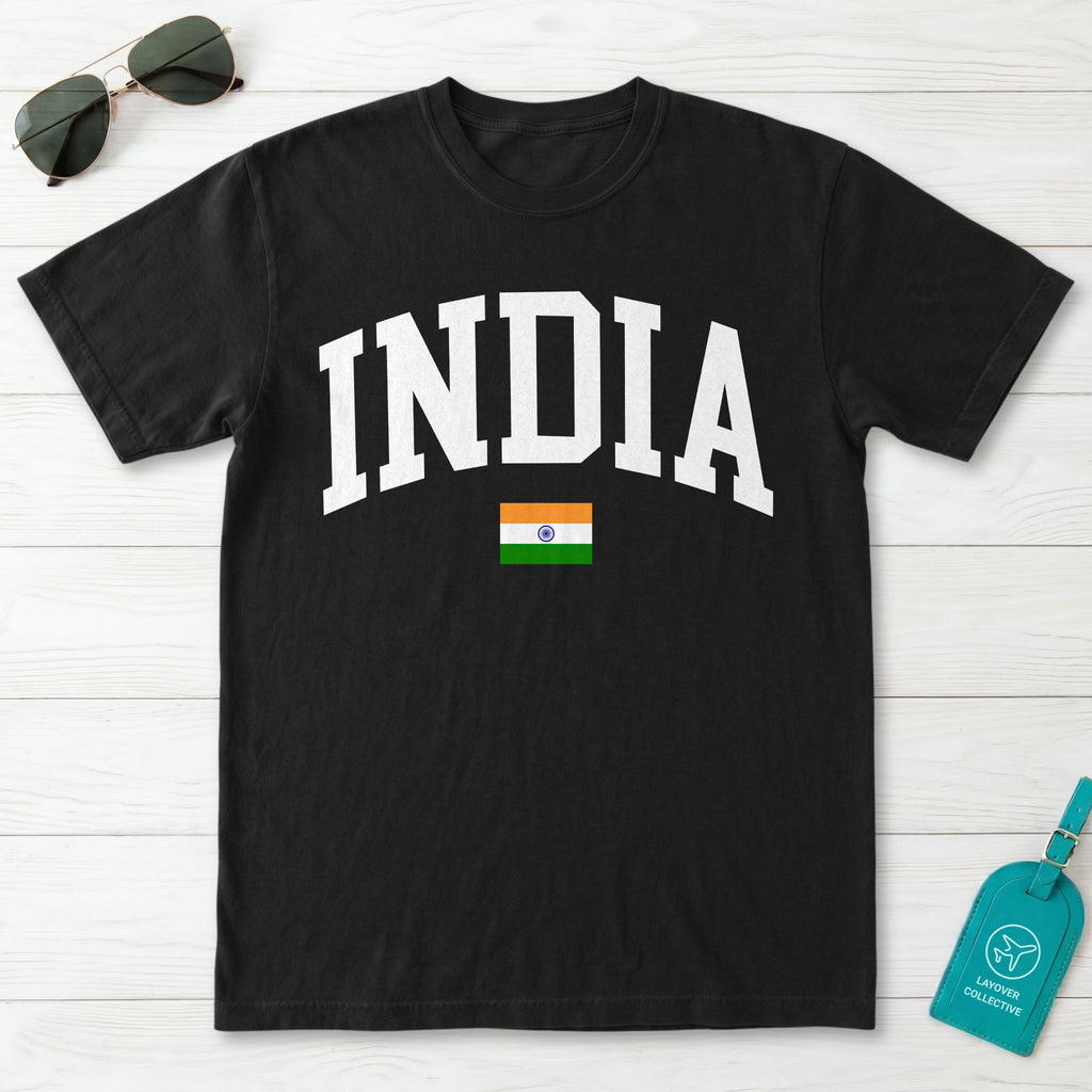 India Collegiate Flag T-Shirt