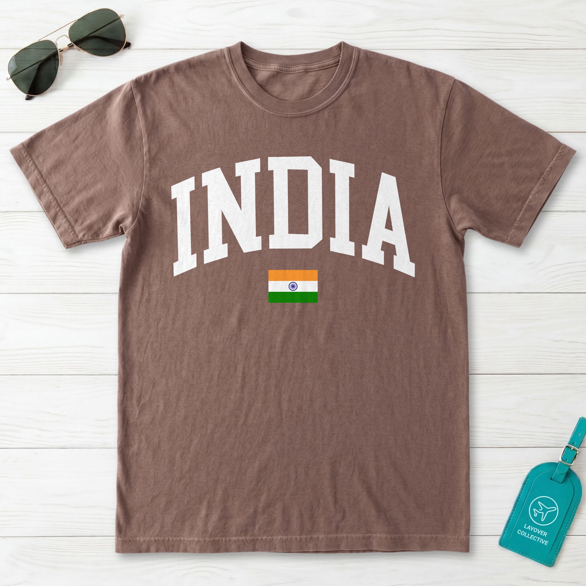 India Collegiate Flag T-Shirt