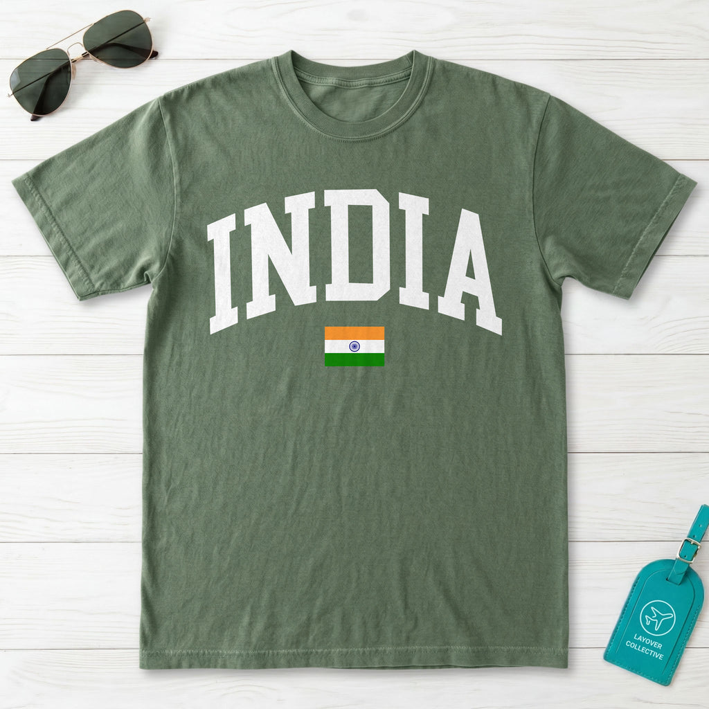 India Collegiate Flag T-Shirt