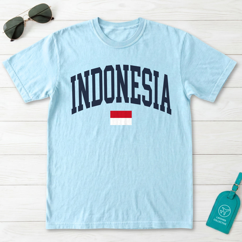 Indonesia Collegiate Flag T-Shirt