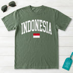 Indonesia Collegiate Flag T-Shirt