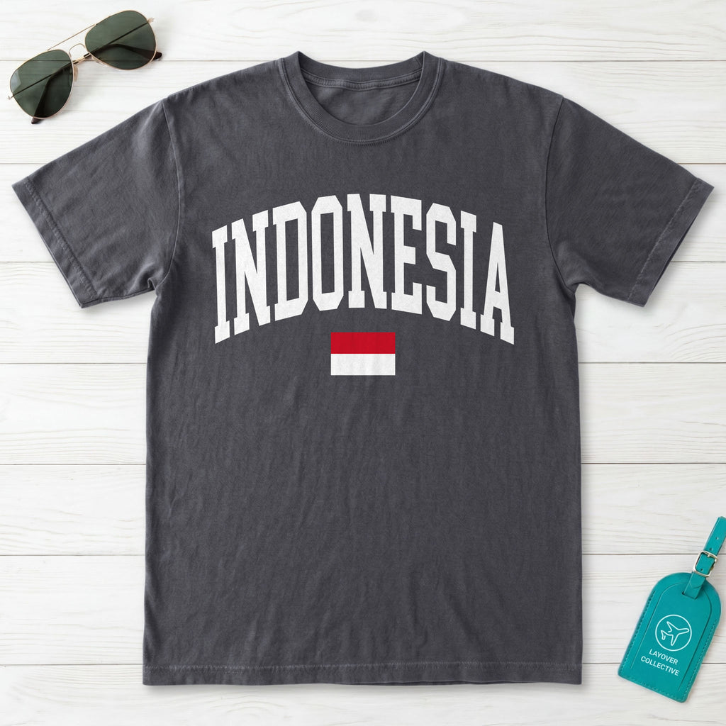 Indonesia Collegiate Flag T-Shirt
