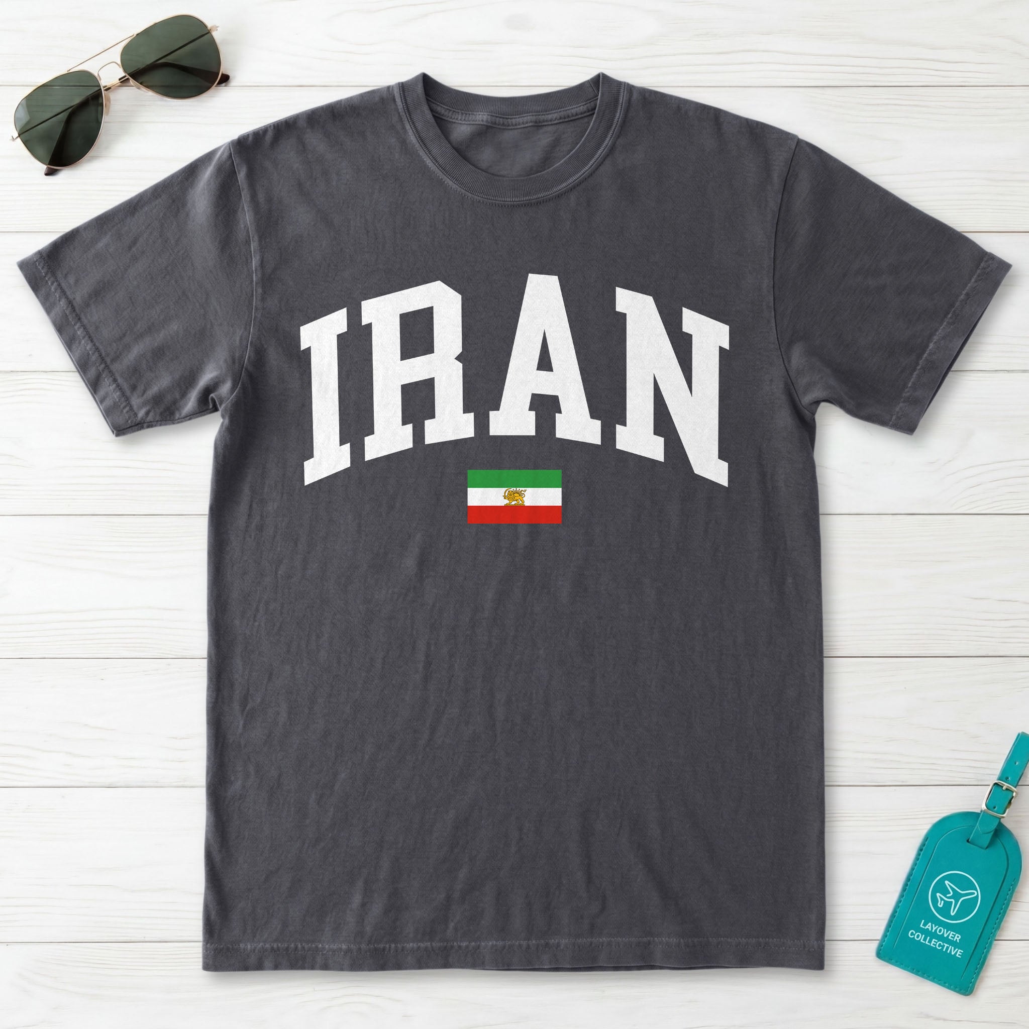 Iran Collegiate Flag T-Shirt