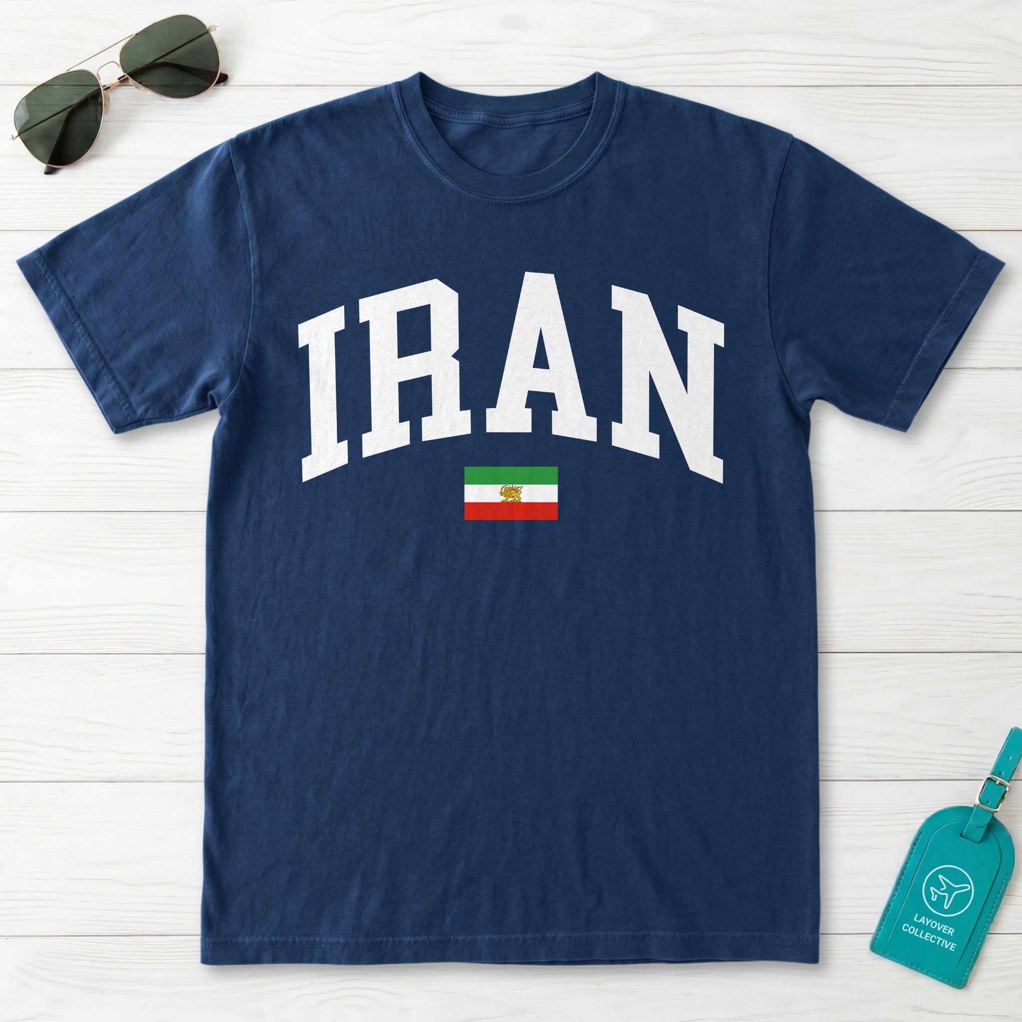 Iran Collegiate Flag T-Shirt