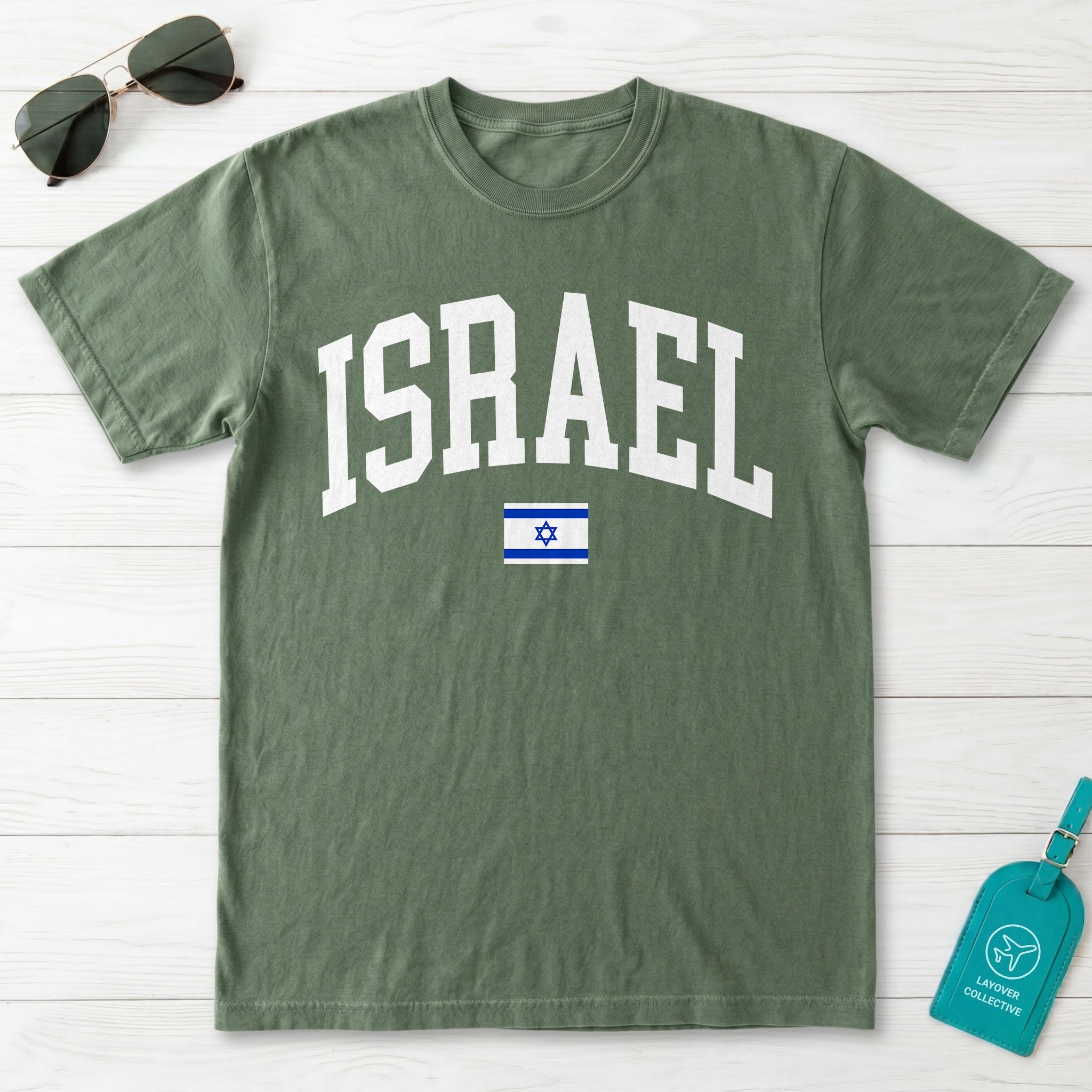 Israel Collegiate Flag T-Shirt