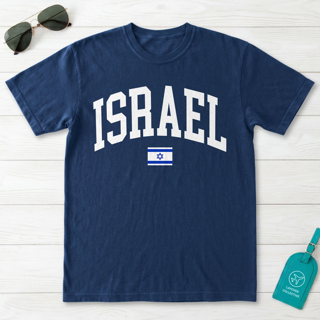 Israel Collegiate Flag T-Shirt