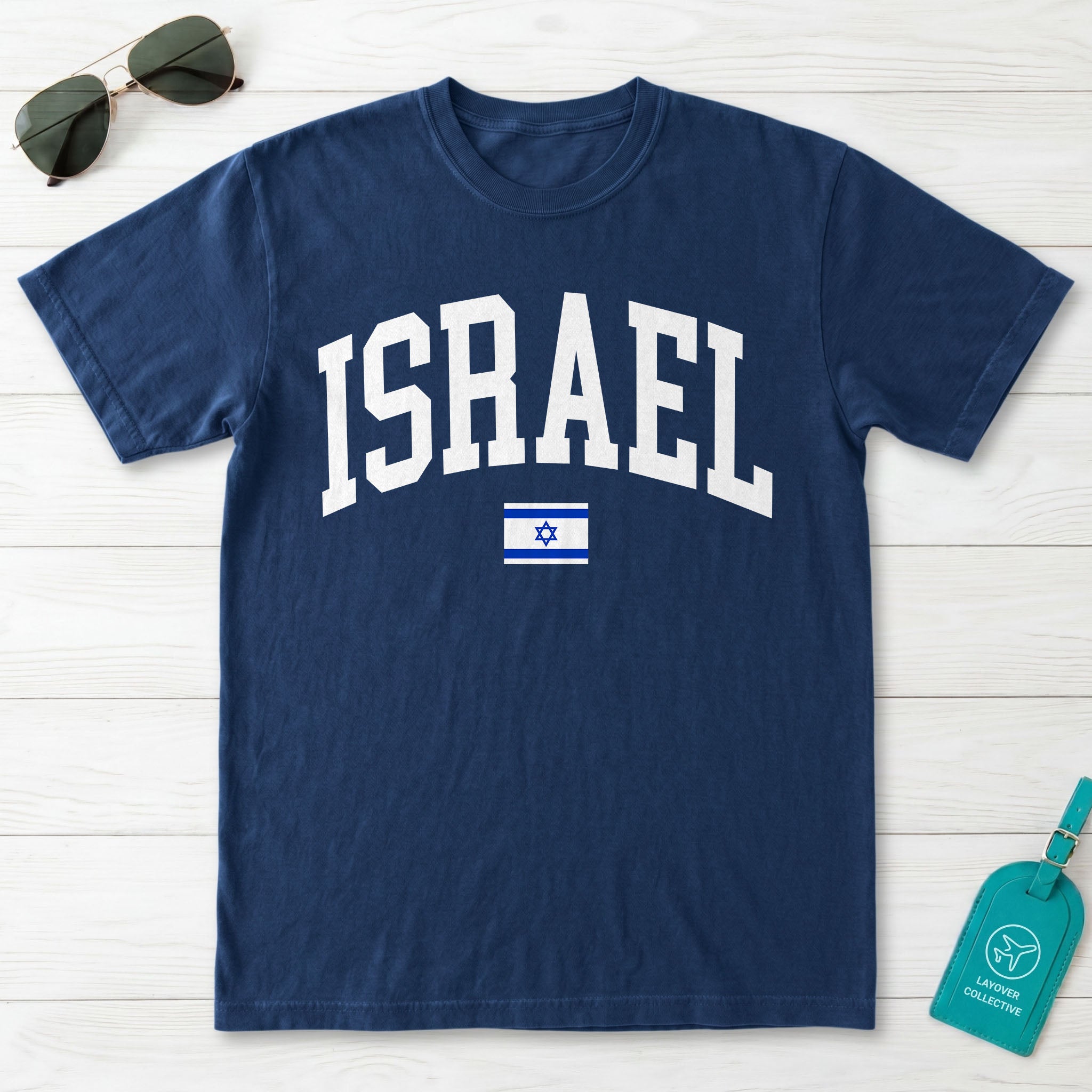 Israel Collegiate Flag T-Shirt