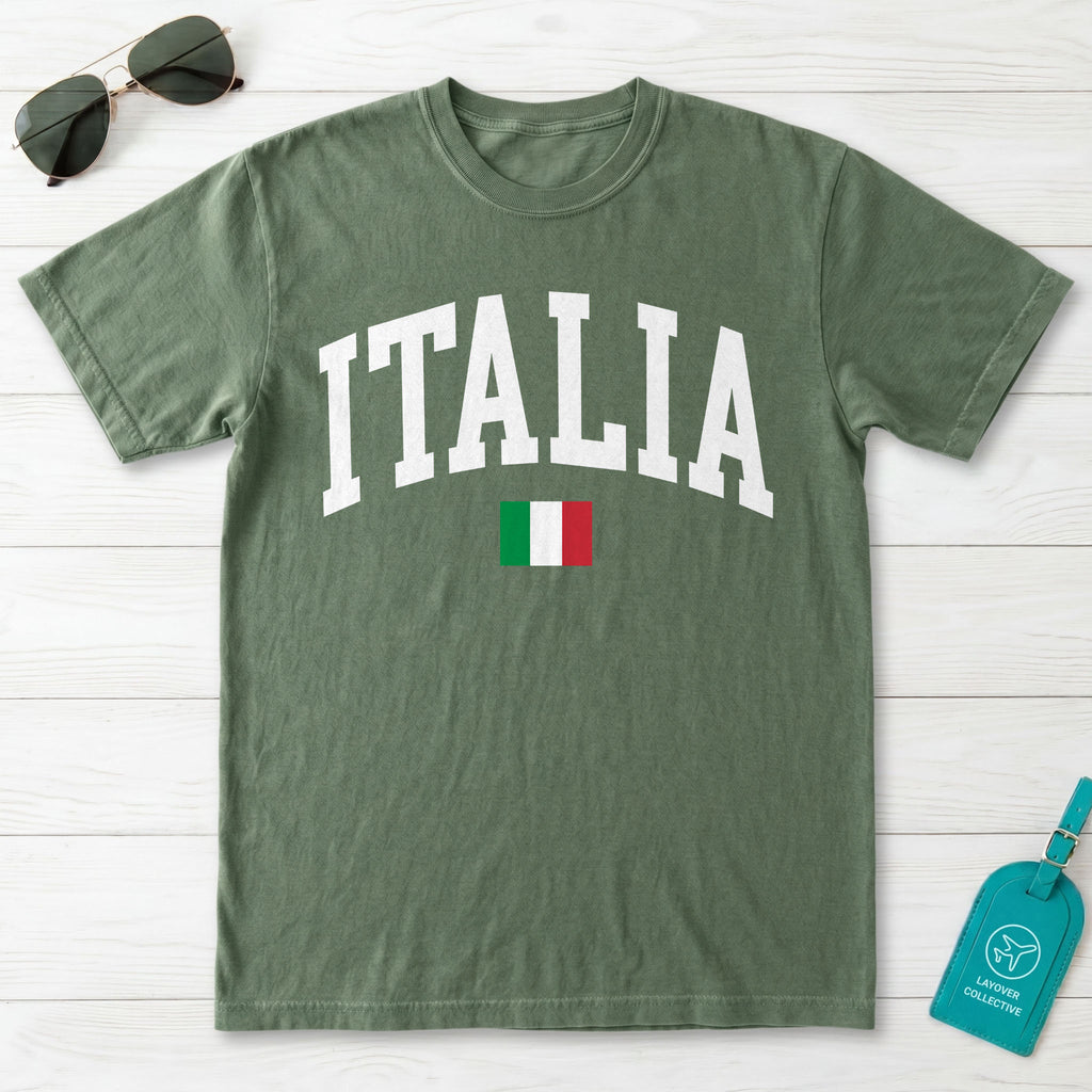 Italia Collegiate Flag T-Shirt