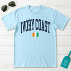 Côte d'Ivoire Collegiate Flag T-Shirt