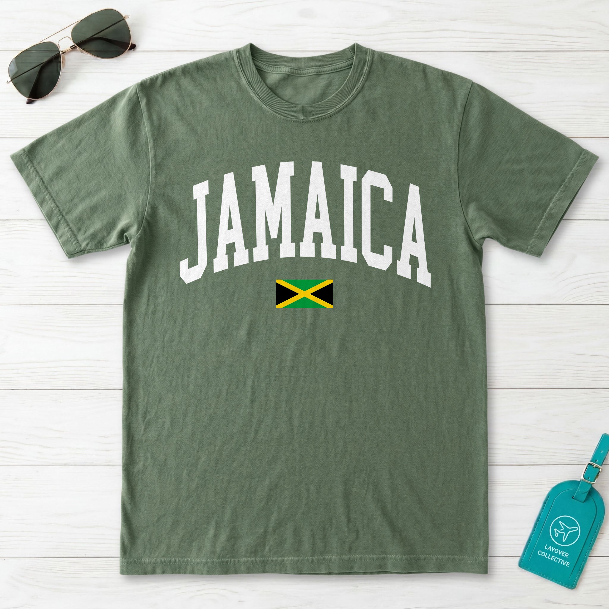 Jamaica Collegiate Flag T-Shirt