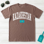 Kazakhstan Collegiate Flag T-Shirt