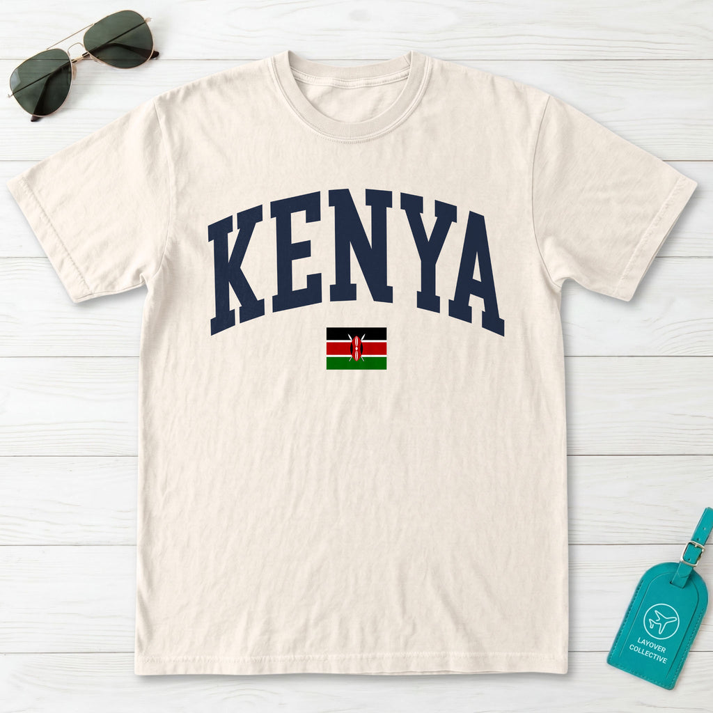 Kenya Collegiate Flag T-Shirt