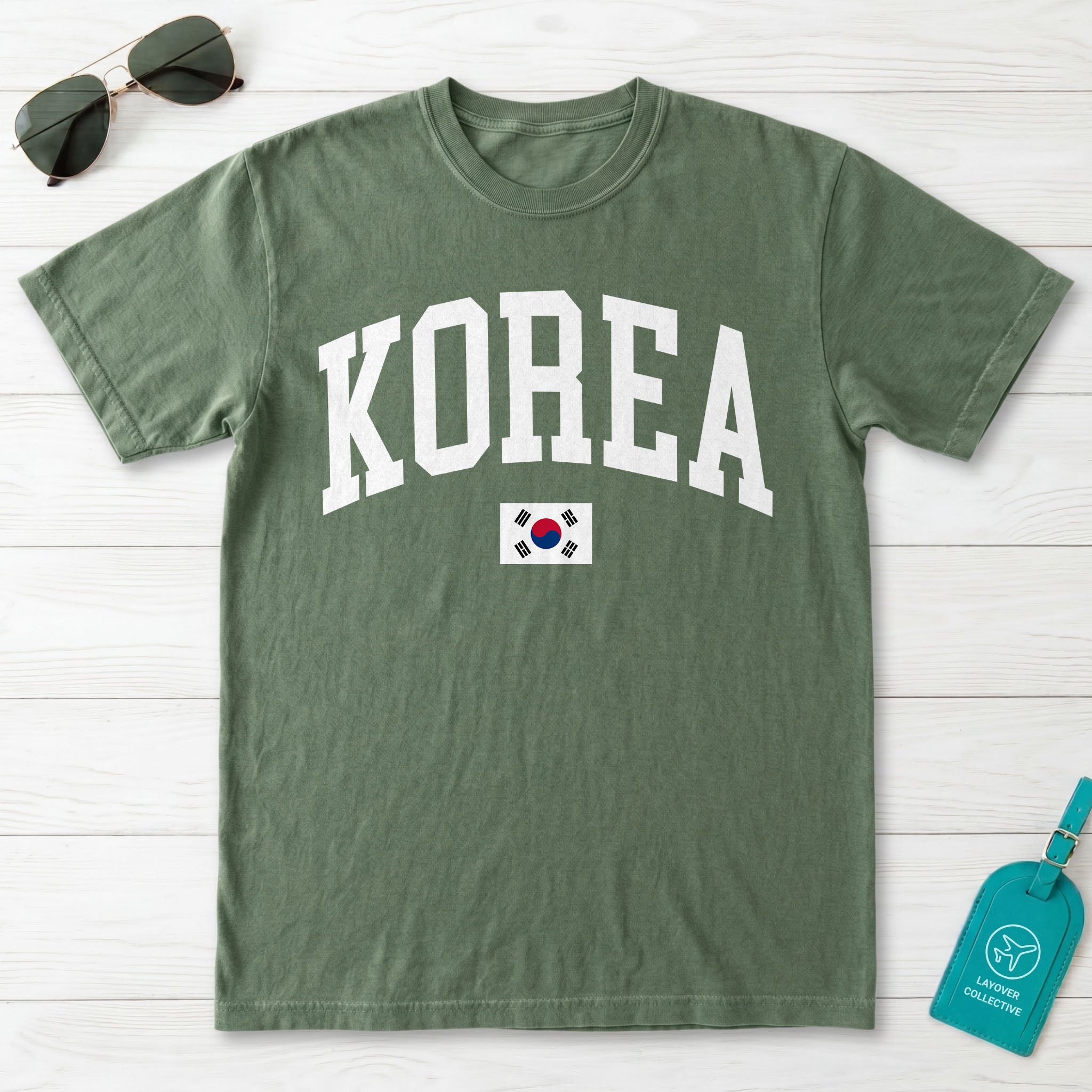 Korea Collegiate Flag T-Shirt