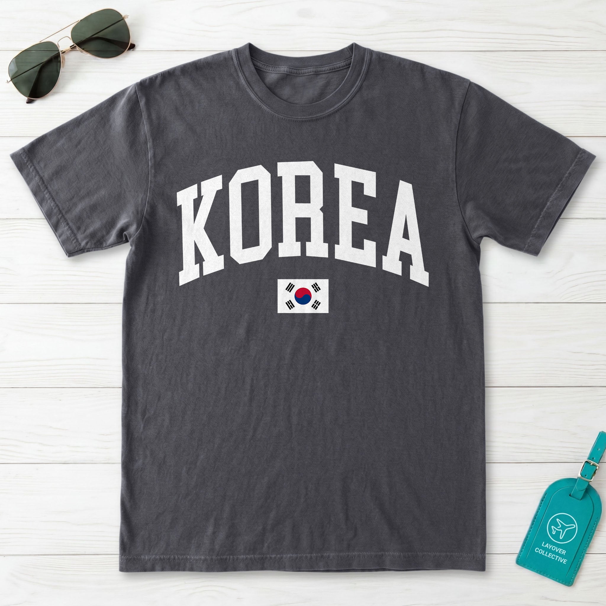Korea Collegiate Flag T-Shirt