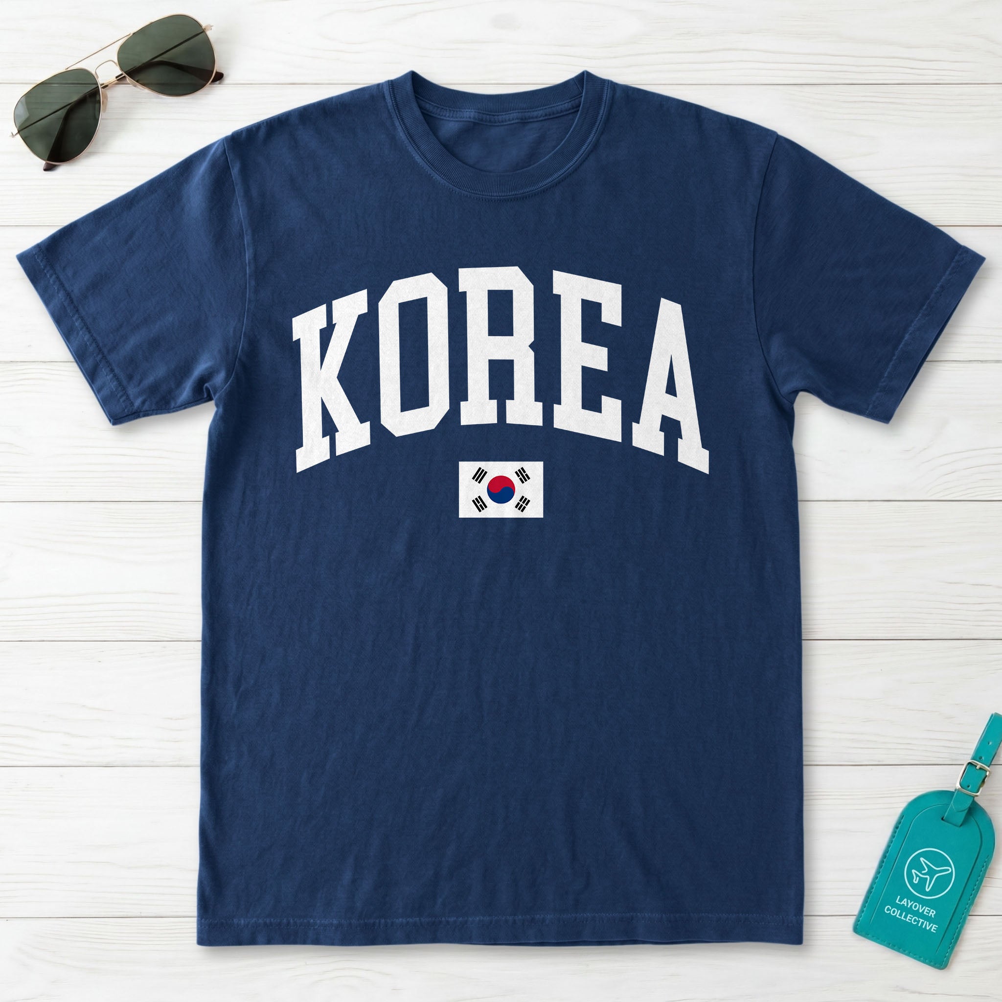 Korea Collegiate Flag T-Shirt